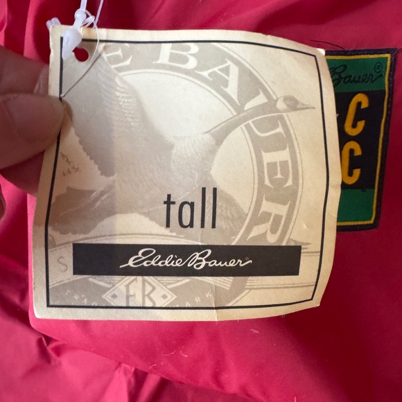 NWT!!! EDDIE BAUER EBTEK SAC JAC MENS LIGHTWEIGHT RED WINDBREAKER SIZE XXL TALL - Picture 5 of 7